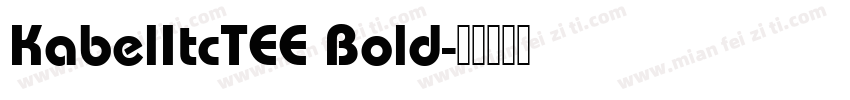 KabelItcTEE Bold字体转换